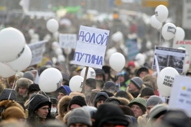 Rosja: Dziesiątki tysięcy ludzi na manifestacji