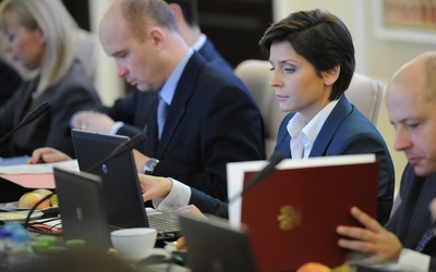 Minister sportu Joanna Mucha podczas posiedzenia rządu