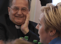 Julia Pitera rozbawiła o. Rydzyka