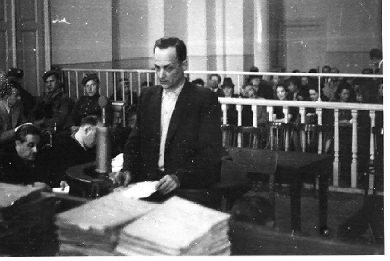  Franciszek Niepokólczycki w czasie tzw. procesu krakowskiego, wrzesień 1946 r.