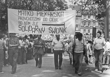  Na pielgrzymkę do Piekar Śląskich przychodzili nie tylko górnicy i hutnicy