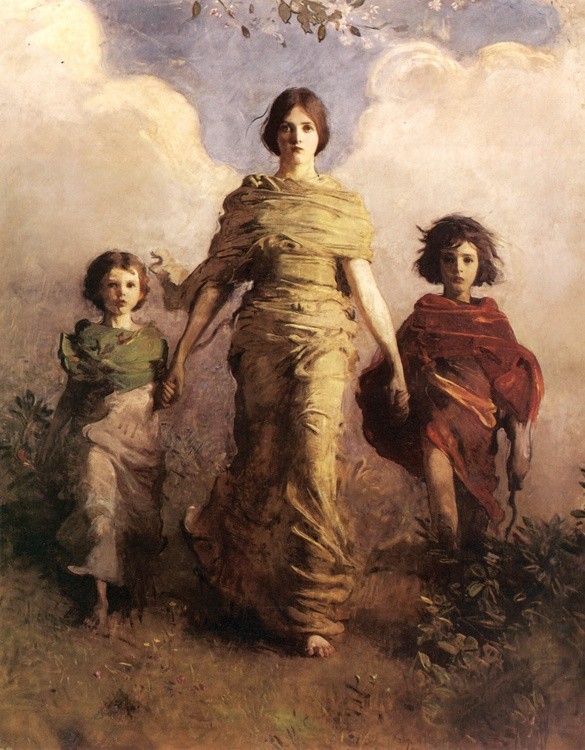 Abbott Handerson Thayer, „Dziewica” 1893, Freer Gallery of Art, Waszyngton