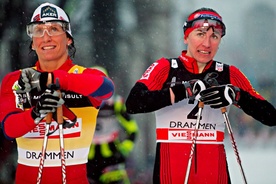 Marit Bjoergen i Justyna Kowalczyk 