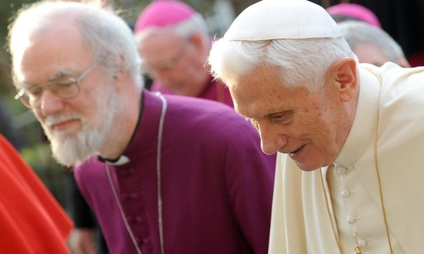 Abp Rowan Williams i Benedykt XVI