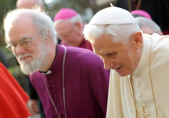 Abp Rowan Williams i Benedykt XVI