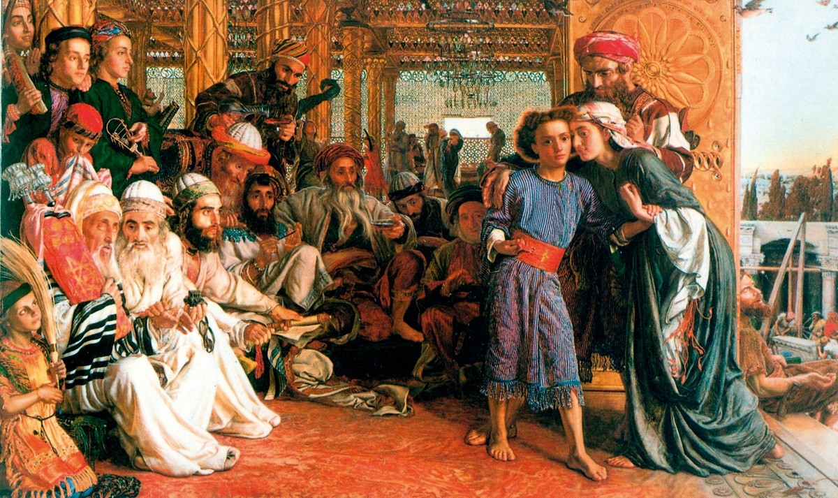 William Holman Hunt, Odnalezienie Jezusa w świątyni, (1854-56)