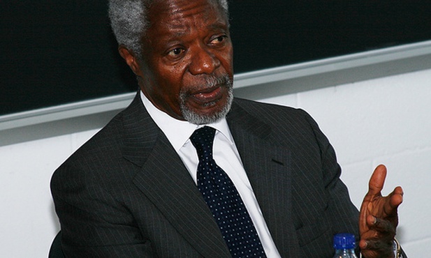 Kofi Annan zda relację z Syrii