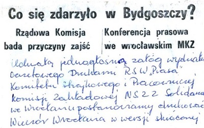 "Wydarzenia bydgoskie" upamiętnione