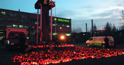 Węgla i wypadków mniej