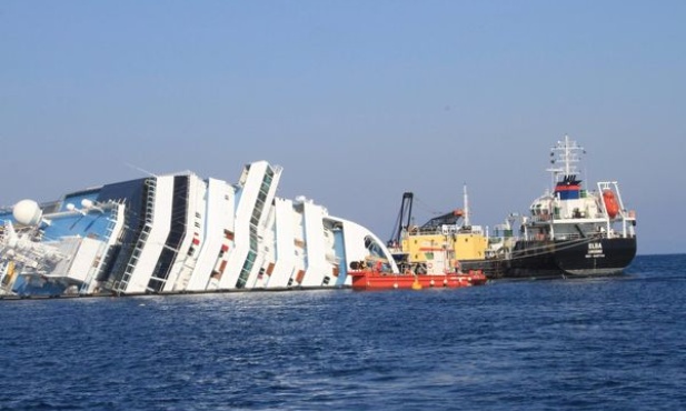 Z wraku Costa Concordia wypompowano paliwo