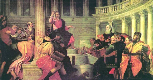 Paolo Caliari, zwany Veronese, „Dysputa z doktorami w świątyn”