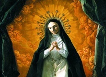 „Św. Małgorzata Maria Alacoque kontempluje Serce Jezusa”