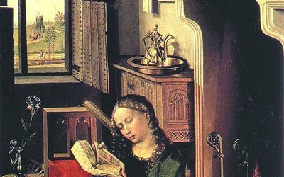 Robert Campin, „Święta Barbara”,część tryptyku