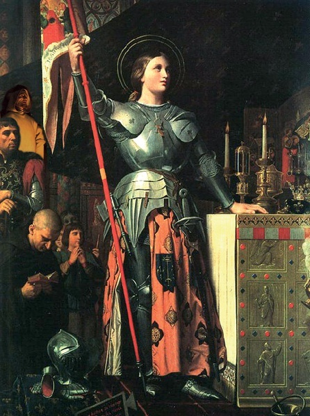 Jean Auguste Dominique Ingres (1780-1867), "Joanna d'Arc na koronacji Karola VII", 1854