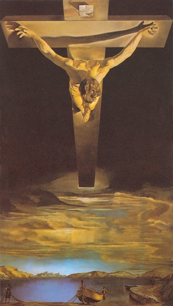 Salvador Dali (1904-1989), "Chrystus św. Jana od Krzyża", 1951. Glasgow Art Gallery and Museum.