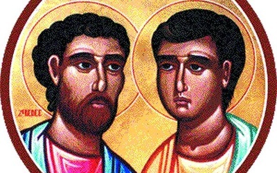 Jakub i Jan – ikona greckiego artysty Nicholasa Papasa