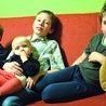 Szczęśliwa rodzinka – od prawej Józio, Jaś, Ela i Kuba