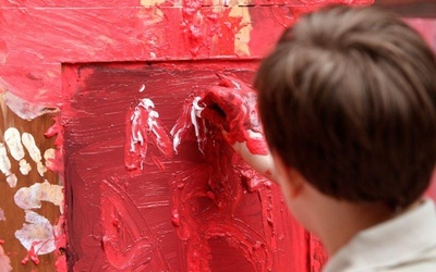 Malowanie na ulicy Stawowej