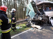 Wypadek autobusu w Zachodniopomorskiem