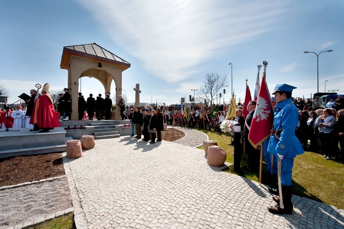 Poświęcenie pomnika "brama piaśnicka"