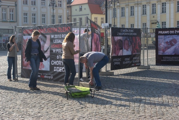 Wystawa antyaborcyjna "Wybierz życie" w Bydgoszczy