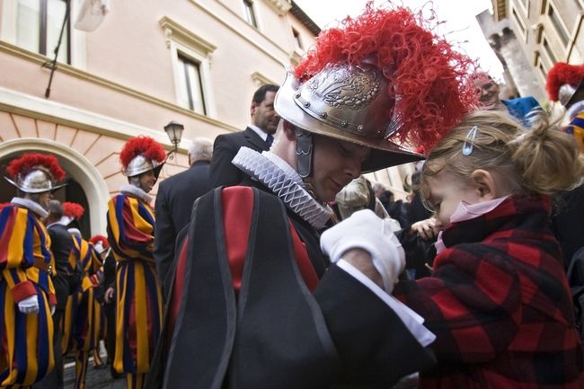 Papieski gwardzista i jego rodzina