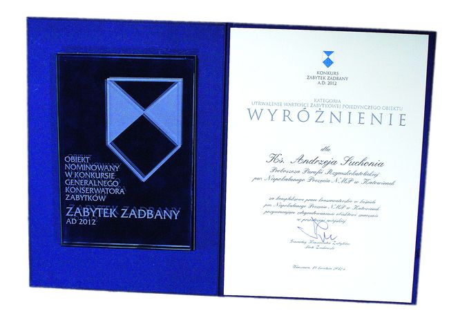 Wręczenie nagród odbyło się w Międzynarodowym Dniu Ochrony Zabytków 18 kwietnia w Stargardzie Szczecińskim