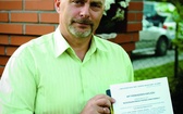 Arkadiusz Taraszkiewicz postawił kapliczkę własnymi rękoma 