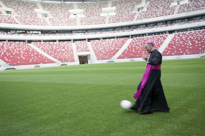 Poświęcenie kaplicy na Stadionie Narodowym