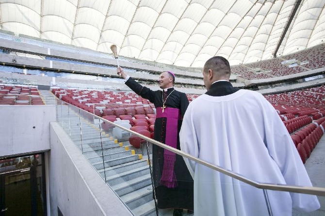 Poświęcenie kaplicy na Stadionie Narodowym