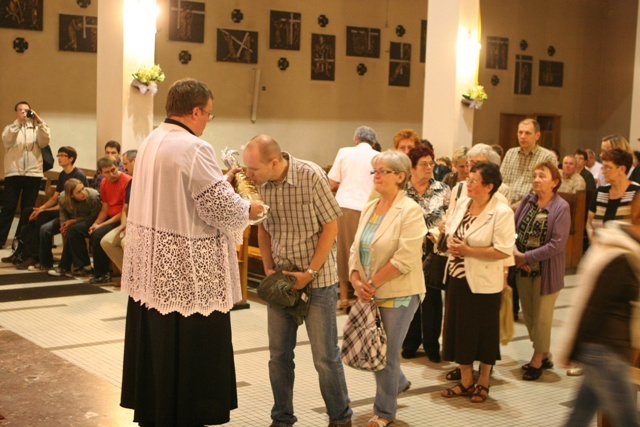 W kościele św. Floriana można bylo uczcić relikwie patrona Chorzowa