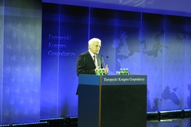 Prof. Jerzy Buzek w czasie IV Europejskiego Kongresu Gospodarczego