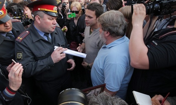 Policja rozpędziła antyprezydencki protest w Moskwie