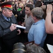 Policja rozpędziła antyprezydencki protest w Moskwie