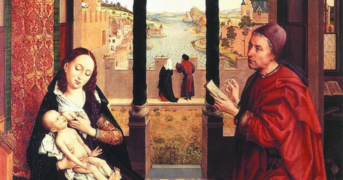 Rogier van der Weyden „Święty Łukasz malujący Matkę Bożą”