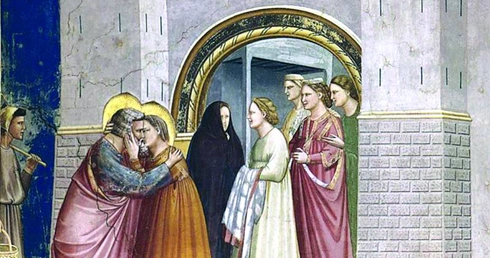 Giotto di Bondone „Spotkanie w Złotej Bramie”