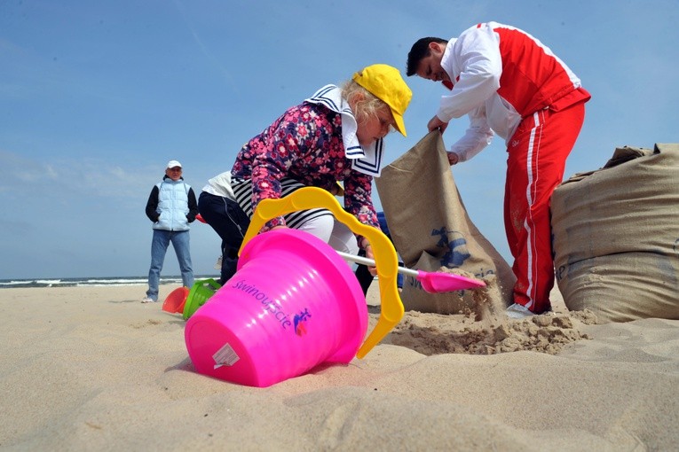 Plaża w piaskownicy