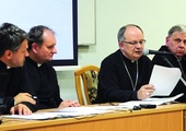  W seminarium udział wzięli bp Jan Kopiec, bp Andrzej Czaja, ks. Adam Rogalski i ks. Artur Sepioło