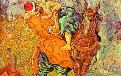 Vincent Van Gogh „Miłosierny Samarytanin według Delacroix”