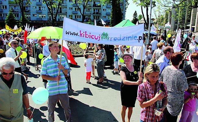  Organizatorzy akcji podczas Marszu dla Życia i Rodziny w Oświęcimiu
