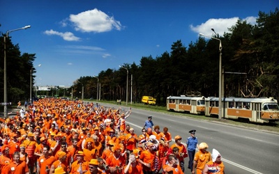 Pomarańczowy dzień w Charkowie