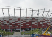 Stadion Narodowy w Warszawie. Tak naprawdę to jemu Łyszkowice zawdzięczają swój rozwój