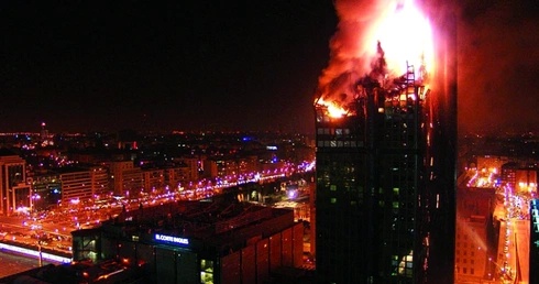 Płonący wieżowiec