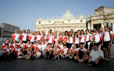 Rowerzyści znad Bałtyku w Watykanie