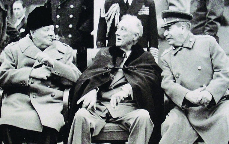 Wielka Trójka: Winston Churchill, Franklin Delano Roosevelt, Józef Stalin 