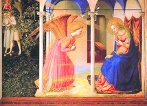 Guido di Pietro da Mugello zwany Fra Angelico, "Zwiastowanie", tempera na desce, 1435–1445, Muzeum Prado (Madryt)