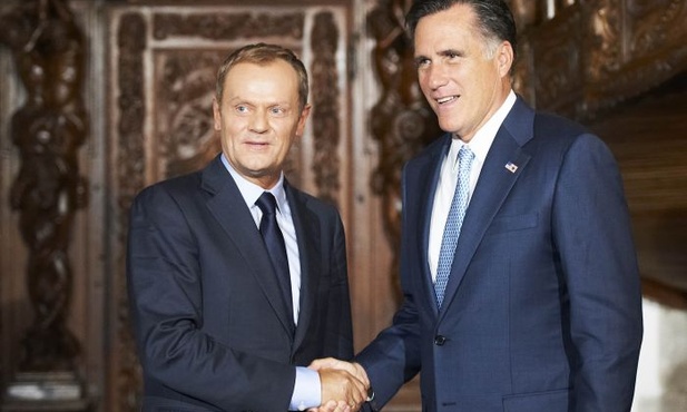 Romney spotkał się z Tuskiem i z Wałęsą