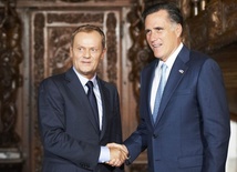 Romney spotkał się z Tuskiem i z Wałęsą