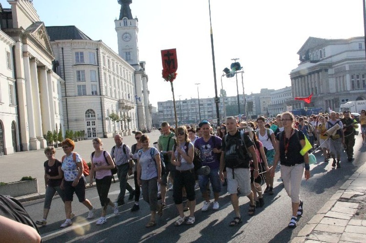 Wymarsz Warszawskiej Akademickiej Pielgrzymki Metropolitalnej na Jasna Górę