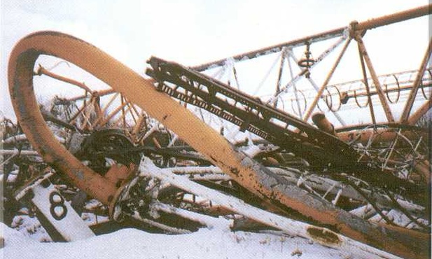 Zniszczona antena